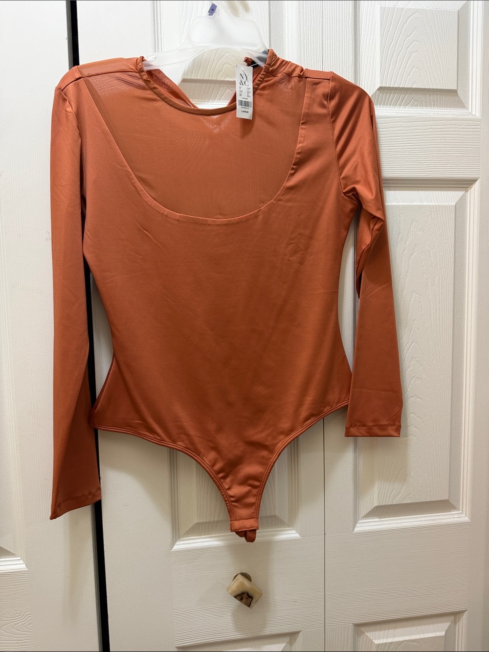 Rust Long Sleeve Bodysuit